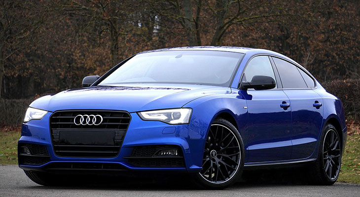 Audi A5 in blau